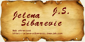 Jelena Šibarević vizit kartica